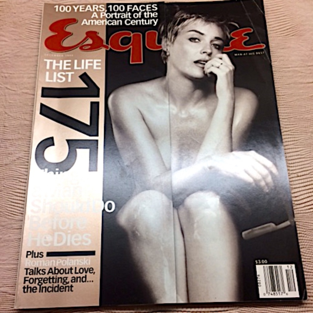 Rare Esquire Magazine December 1999 Sharon Stone,